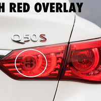 Tail Light Red Tint Overlays | 2014-2017 Infiniti Q50
