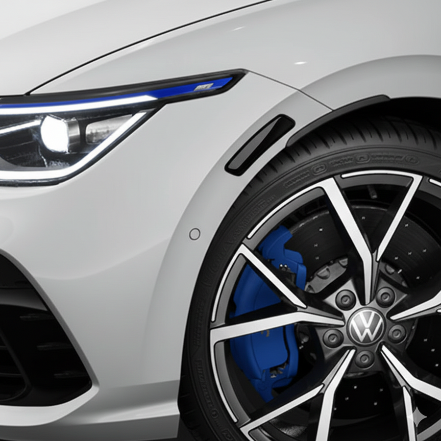 gloss black side marker overlay