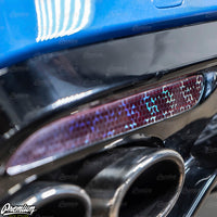 Rear Bumper Reflector  Overlay -Bio-Hex Tint | 2018-2021 Stinger (GT Model Only)