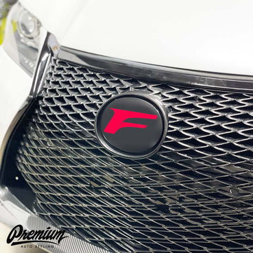 Lexus F Logo Front Emblem Overlay