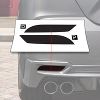 Rear Bumper Reflector Tint Pre-cut Overlays | 2025+ Toyota Camry