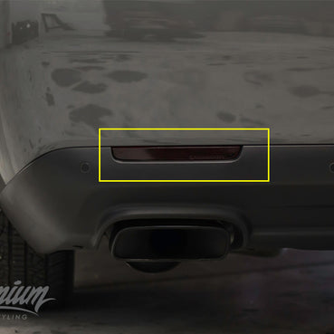 Rear Bumper Reflector Tint Overlays - Smoke Tint | 2015-2023 Dodge Challenger