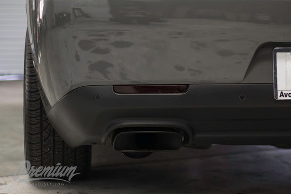 Rear Bumper Reflector Tint Overlays - Smoke Tint | 2015-2023 Dodge Challenger