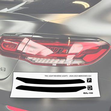 Tail Light Reverse Light Tint Pre-cut Overlays | 2020-2023 Mercedes GLC