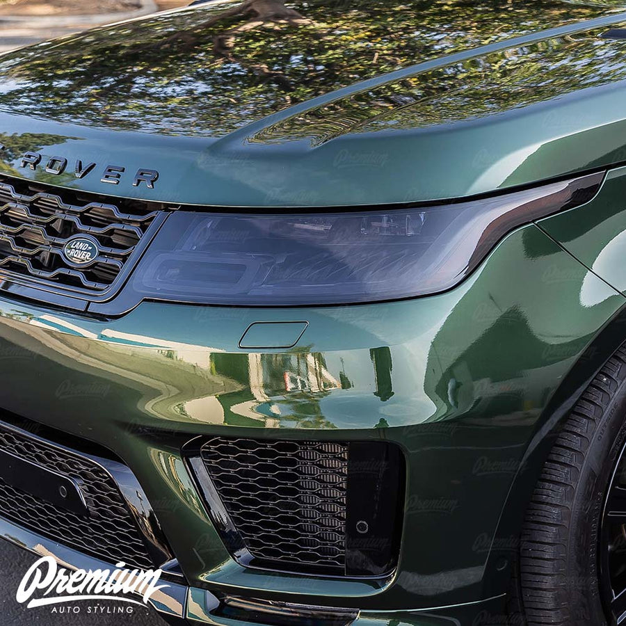 Pre-Cut Headlight Protection Smoked Film Covers | Range Rover