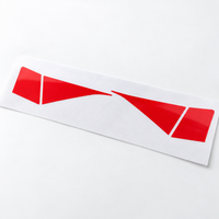 2022–2026 Honda Civic Si Sedan passenger taillight with transparent red tint overlays covering the clear insert sections.