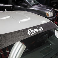 Shadow Black / White Windshield Banner ( Limited )