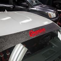 Shadow Black / Red Windshield Banner ( Limited )