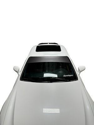 Universal Fit | SATIN DARK GREY Window Banner - Blank ( No Logo )