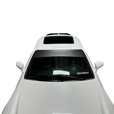 Universal Fit | SATIN DARK GREY Window Banner - Blank ( No Logo )