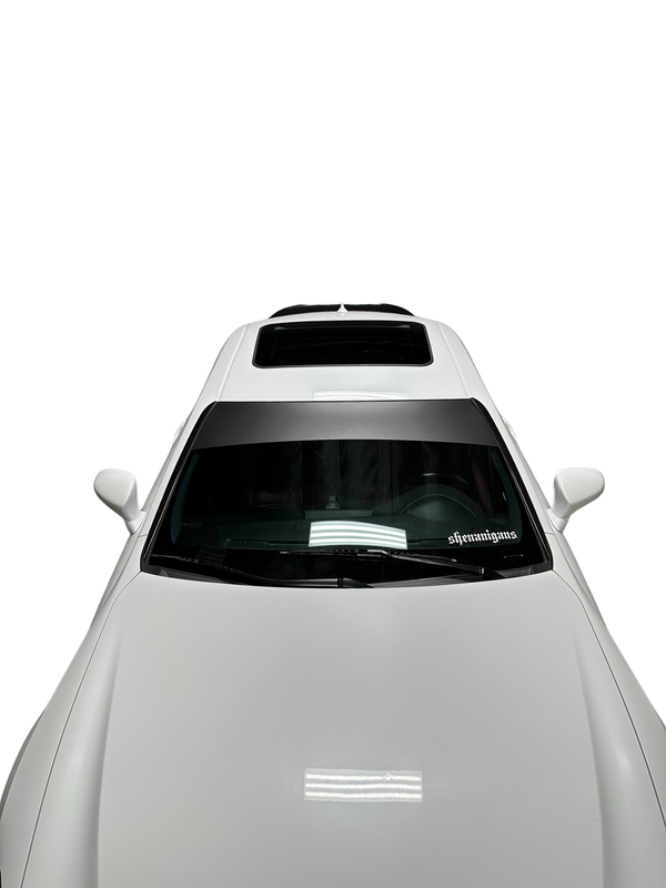 Universal Fit | SATIN DARK GREY Window Banner - Blank ( No Logo )