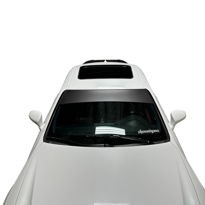 Universal Fit | SATIN DARK GREY Window Banner - Blank ( No Logo )