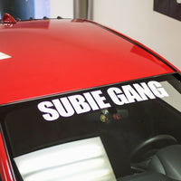 Subie Gang Bold Windshield Decal | 32 inch - Choose Your Color
