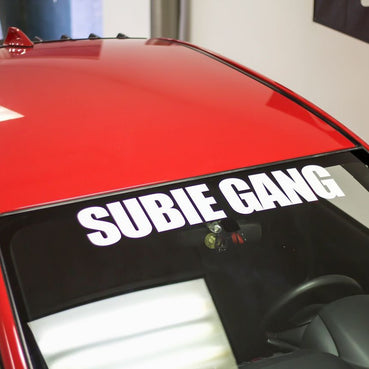 Subie Gang Bold Windshield Decal | 32 inch - Choose Your Color