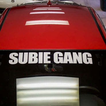 Subie Gang Bold Windshield Decal | 32 inch - Choose Your Color