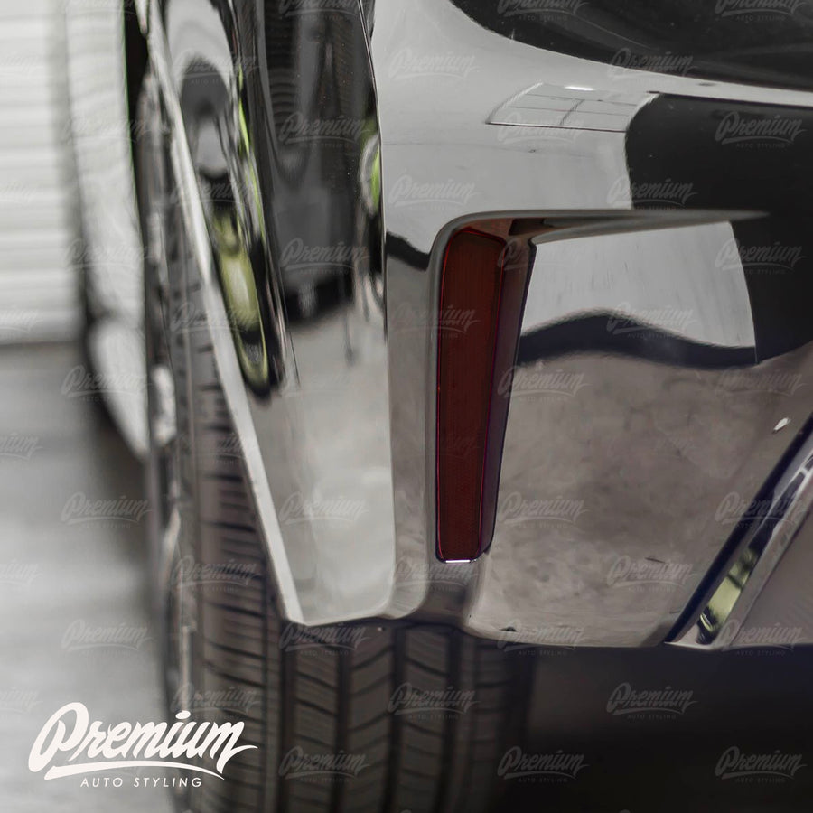 Smoked Rear Bumper Reflector Overlay - Smoke Tint | 2020-2022 Toyota Corolla Sedan