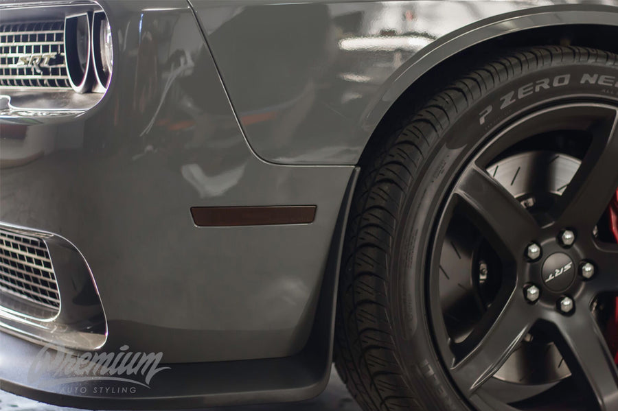 Front Side Reflector Tint Overlays – Smoke Tint | 2015–2023 Dodge Challenger