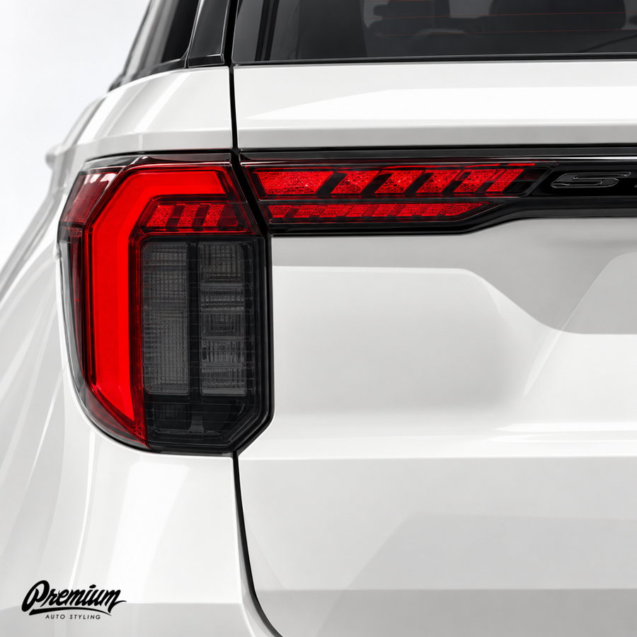 2025-2027 Ford Explorer Pre-Cut Taillight Tint Smoked Vinyl Overlays