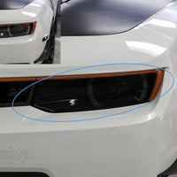 Headlight Tint Overlays - Smoke Tint | 2014-2015 Chevy Camaro
