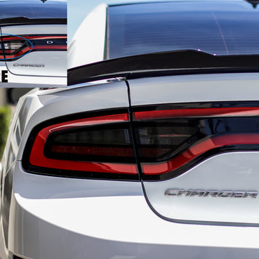 2015-2022 Dodge Charger smoked tail light overlays