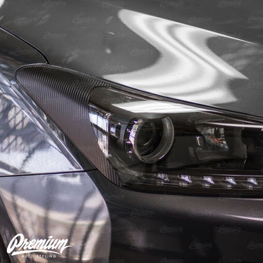 Carbon Fiber Headlight Reflector Overlays | Hyundai Veloster 2018-2021