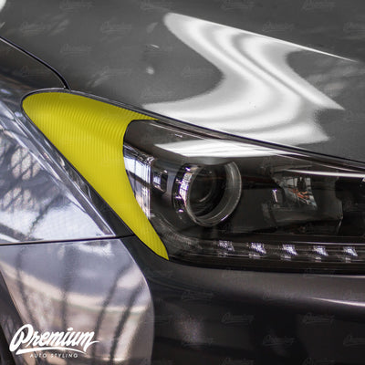 Carbon Fiber Headlight Reflector Overlays | Hyundai Veloster 2018-2021