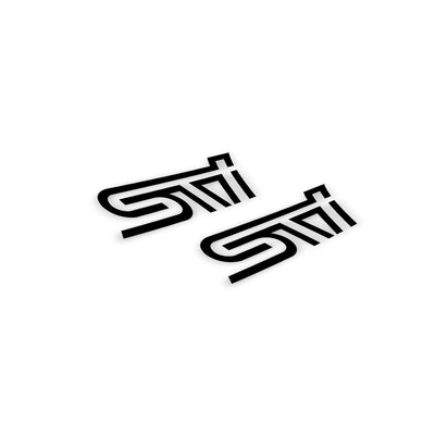 STI Front Bumper Decal | 3 inch - Set of 2 (Choose Your Color)