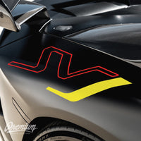 Lamborghini Aventador SVJ Decals - black with white j