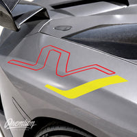 Lamborghini Aventador SVJ Decals - black with white j
