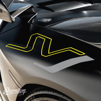 Lamborghini Aventador SVJ Decals - black with white j