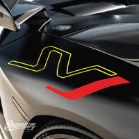 Lamborghini Aventador SVJ Decals - black with white j