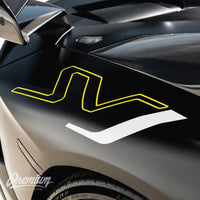 Lamborghini Aventador SVJ Decals - black with white j