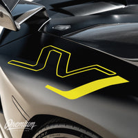 Lamborghini Aventador SVJ Decals - black with white j