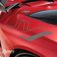 Lamborghini Aventador SVJ Decals - black with white j