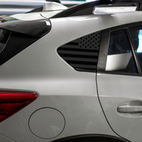 American Flag Quarter Window DECAL