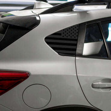 American Flag Quarter Window DECAL