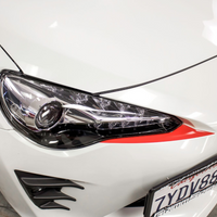 Under Eyelid Front Bumper Vinyl Accent - Choose your Color | 2017-2018 Toyota GT86