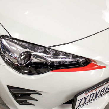 Under Eyelid Front Bumper Vinyl Accent - Choose your Color | 2017-2018 Toyota GT86