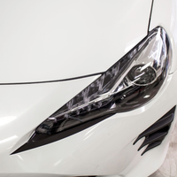 Under Eyelid Front Bumper Vinyl Accent - Gloss Black | 2017-2018 Toyota GT86