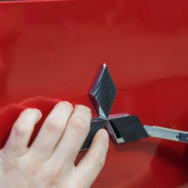 2008-2015 EVO X Mitsubishi Emblem Diamond Overlay Kit