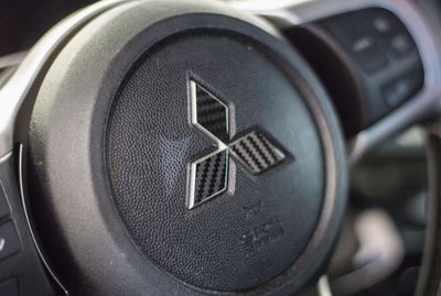 Mitsubishi Emblem Diamond Overlay Kit  (Front,Rear,Steering Wheel)