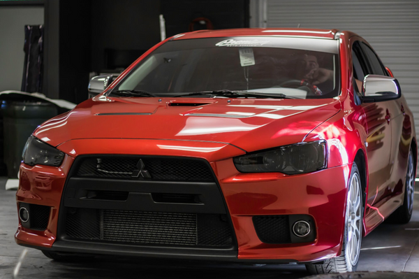 2008 - 2016 Evolution X Smoked Headlight Tint Kit