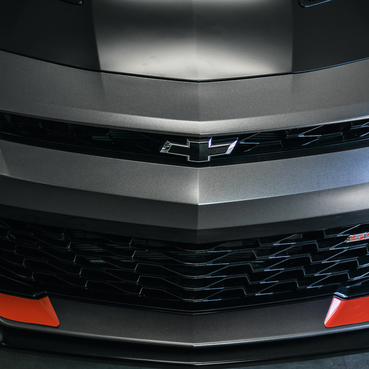 Front Bumper Bumper Fang Accent Vinyl Overlay - Gloss Red Wrap | 2016-2018 Chevy Camaro