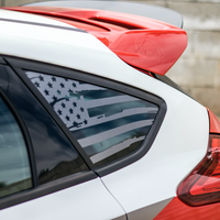 Distressed Flag Quarter Window DECAL (2013-2018 Focus ST/RS)