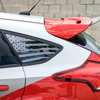 Distressed Flag Quarter Window DECAL (2013-2018 Focus ST/RS)