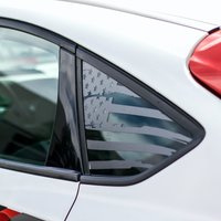 Distressed Flag Quarter Window DECAL (2013-2018 Focus ST/RS)