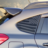 Distressed Flag Quarter Window DECAL