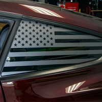 American Flag Quarter Window DECAL Set (2015-2023 Mustang)