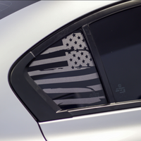 Distressed American Flag Quarter Window DECAL Set (2013-2015 Civic Sedan)