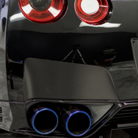 Rear Bumper Accent Exhaust Guard Vinyl Overlays | 2009-2016 Nissan GTR
